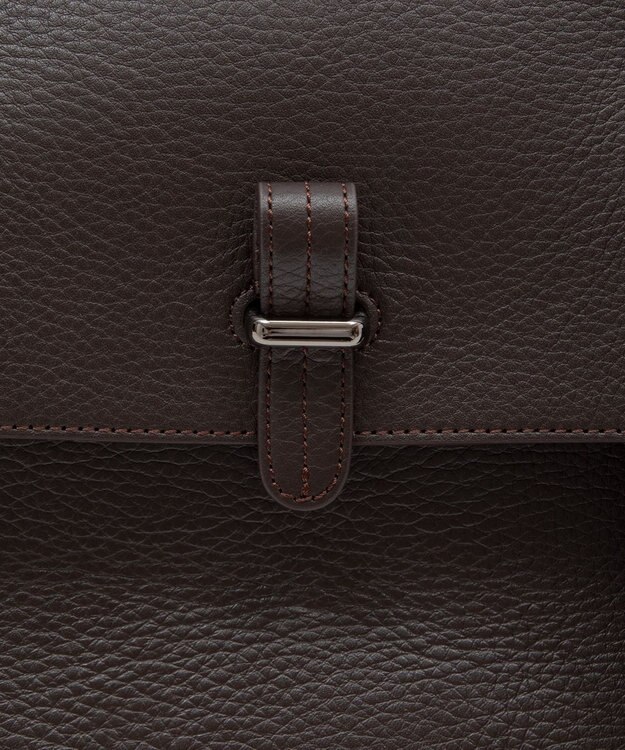 GOTAIRIKU 別注/日本製【PELLE MORBIDA×GOTAIRIKU】レザー フラップトートバッグ ダークブラウン系