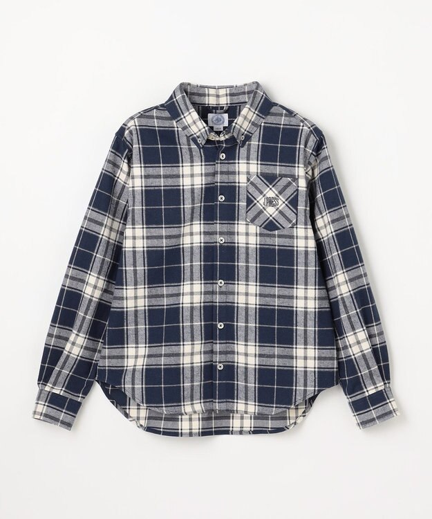 J.PRESS KIDS 【140-170cm】ビッグチェック シャツ ネイビー系4