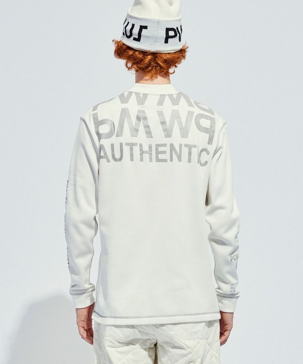 PW CIRCULUS 【裏起毛/防寒】【MEN】ステッチポイント モックネック ホワイト系