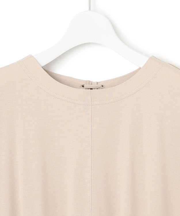 J.PRESS YORK STREET 【WOMEN】【SMOOTH JERSEY】ファブリックスリーブ ワンピース ベージュ系