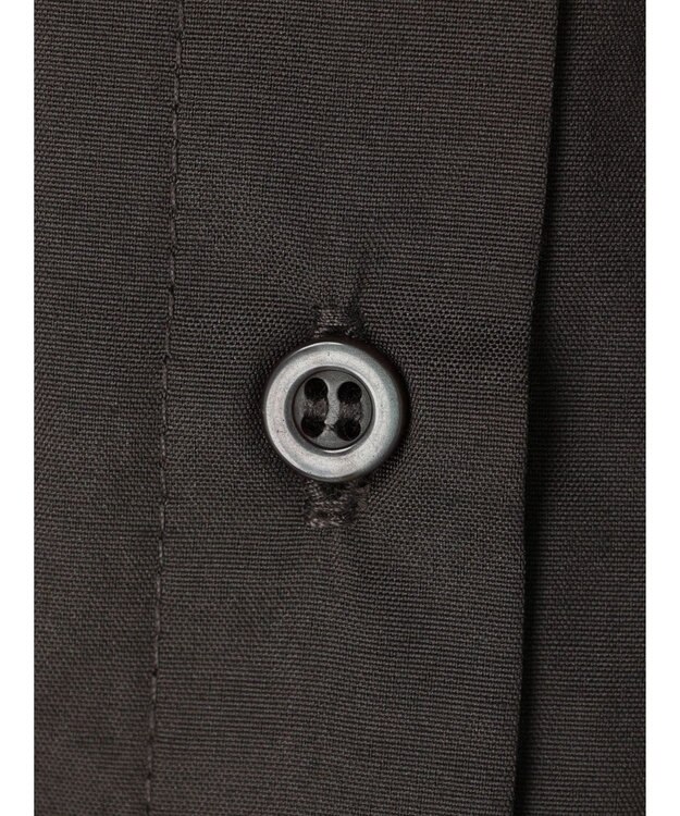 Green Parks ミドル丈シャツワンピースII Charcoal Gray