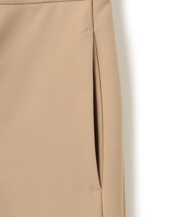 23区 【洗える】ストレッチダブルクロス サスペンダーパンツ ベージュ系