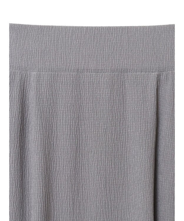 earth music&ecology ＳＥＴ２点バックリボンブラウス＋フレアスカート Gray