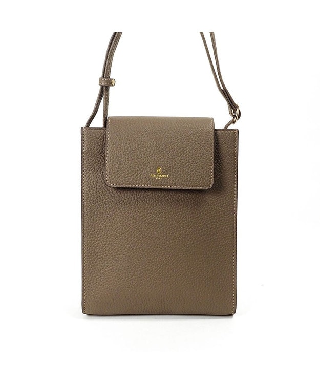 PELLE BORSA 縦ポシェット Reinette レネット 4740 トープ