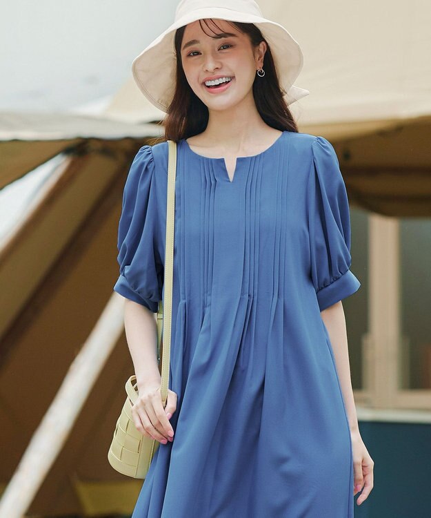 Tiaclasse  【ストラップ付き】編みこみミニバゲットバッグ イエロー