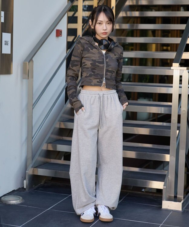 WEGO リブジップパーカー 柄1