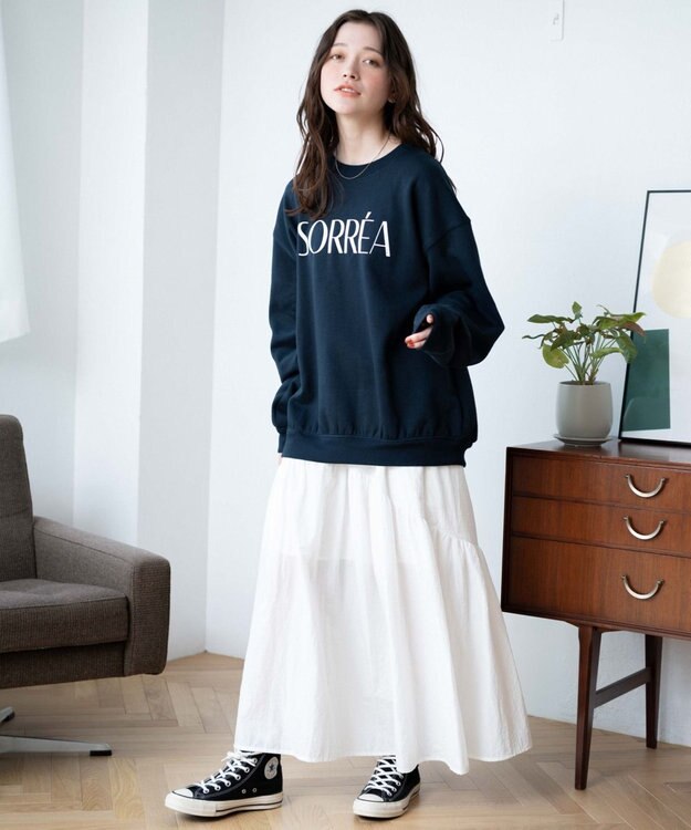 WEGO 【WEB限定】クルーネックプルオーバー 柄8