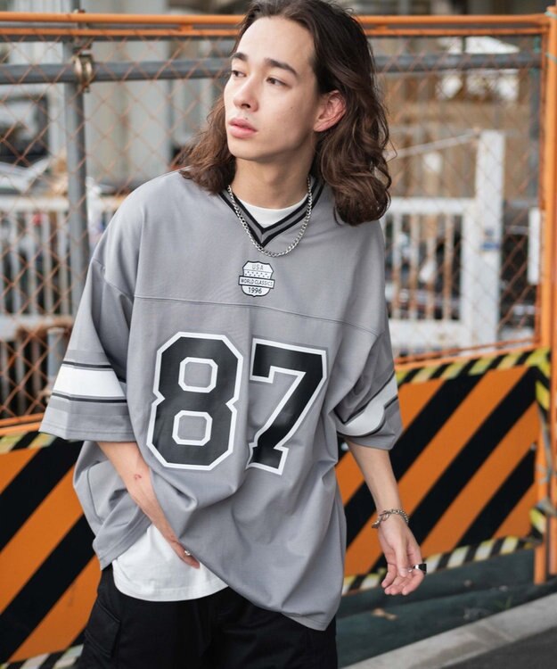 WEGO ナンバリングホッケーT（S） グレー