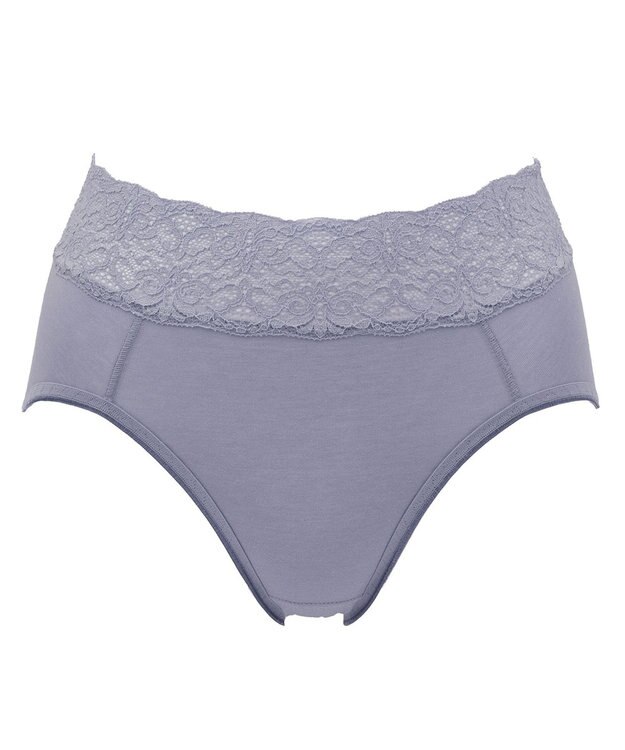 BRADELIS New York 【BRADELIS New York / 育尻・伸びる・綿混・浅め】モモパンツ・ウエストレース#316 ダスクブルー