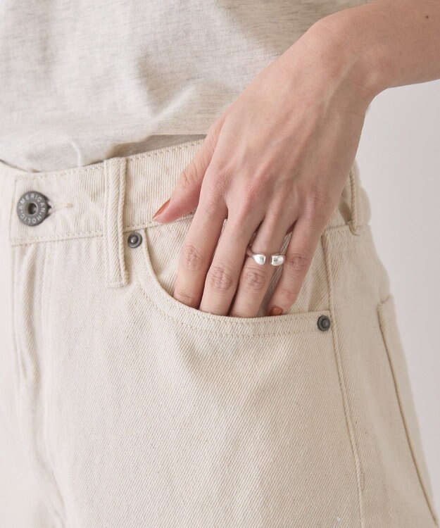 AMERICAN HOLIC ルーズストレートペイントデニム White