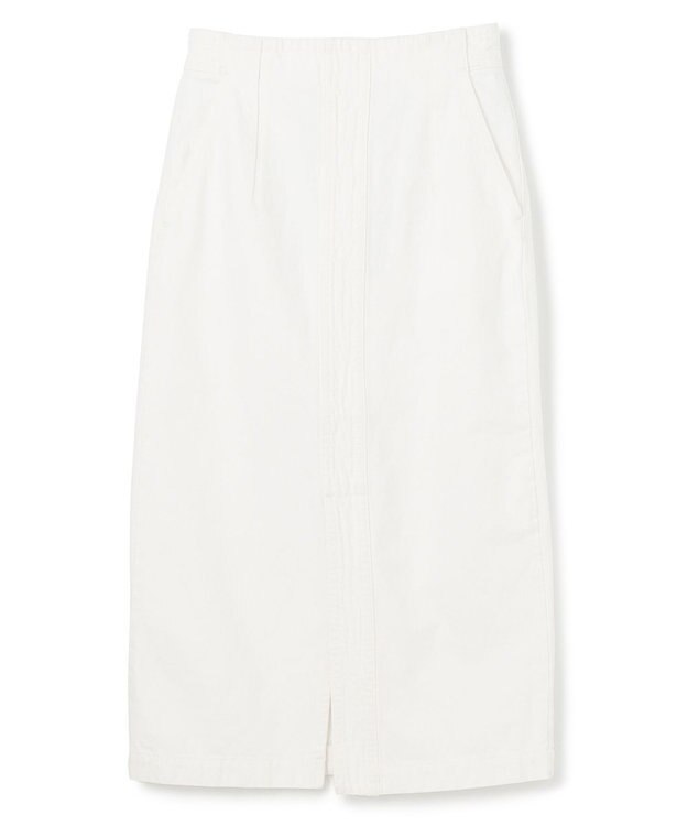 BEIGE， 【洗える】VICTOR / デニムスカート White