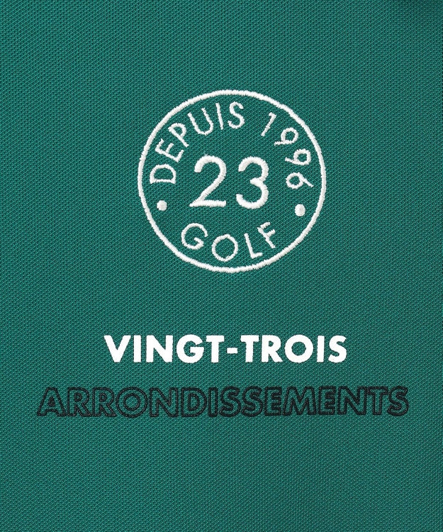 23区GOLF 【WOMEN】ベアカノコ 半袖ポロシャツ グリーン系