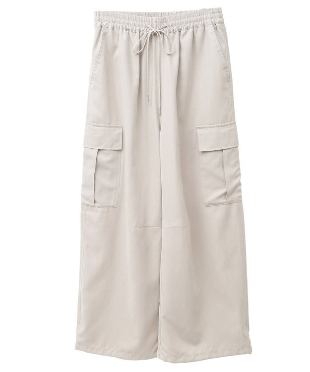 Green Parks ピーチ起毛カーゴパンツ Ecru