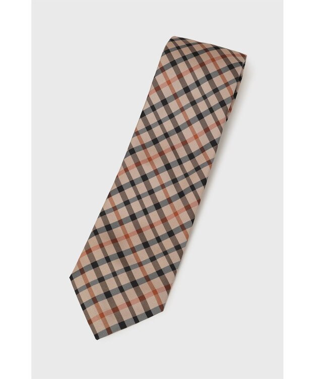 DAKS シルクジャカード 7フォールドタイ ハウスチェック