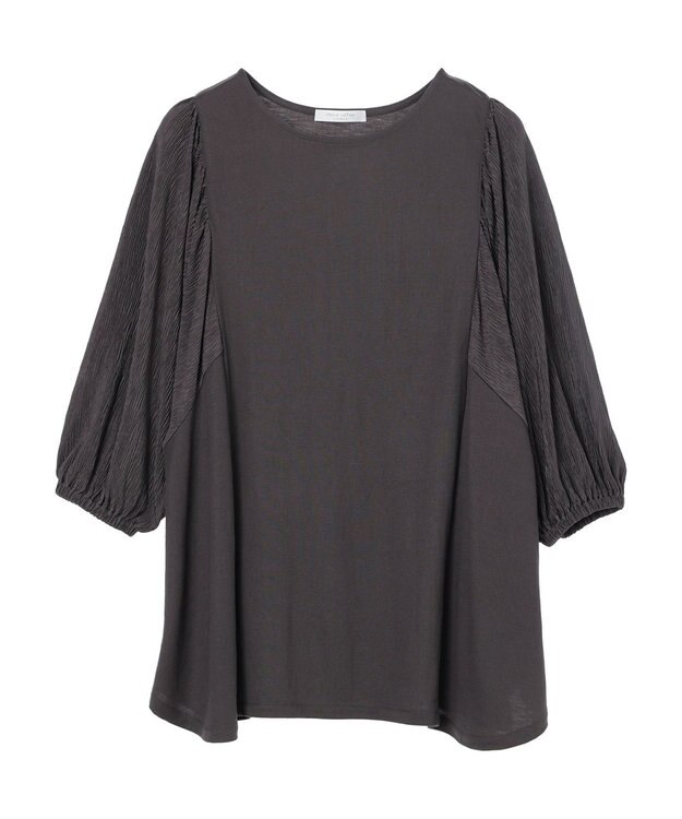 Green Parks ボリューム袖切替プルオーバー Dark Gray