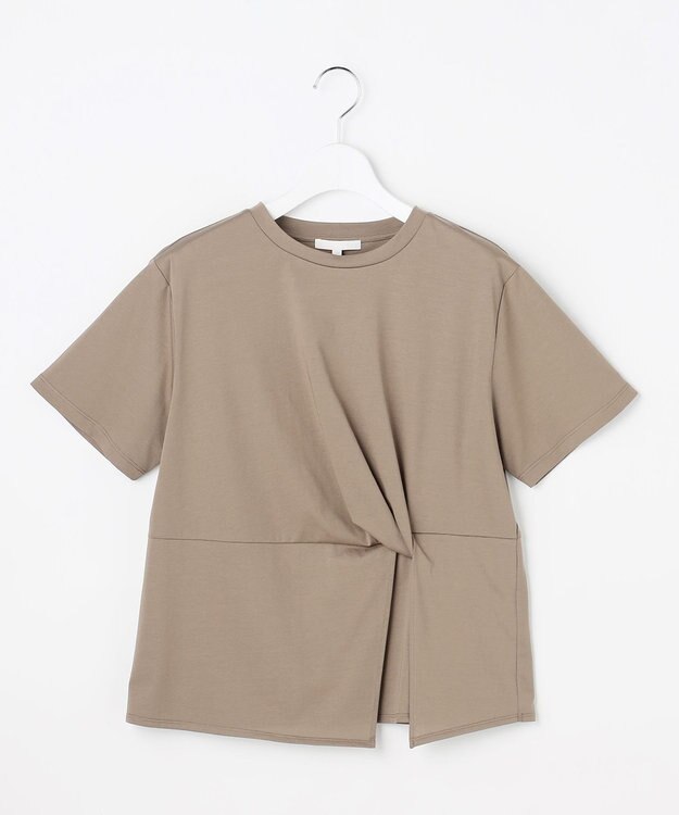 自由区 S ツイストディテール Tシャツ ブラウン