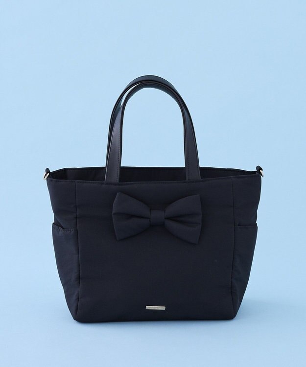 Maison de FLEUR 撥水加工２Ｗａｙトートバッグ Black