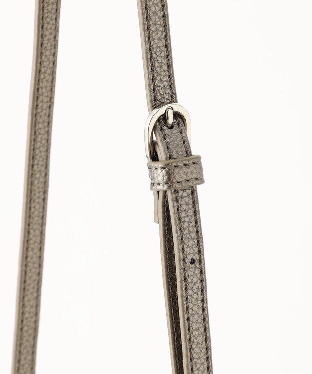 LA BAGAGERIE ラインストーンショルダー グレー