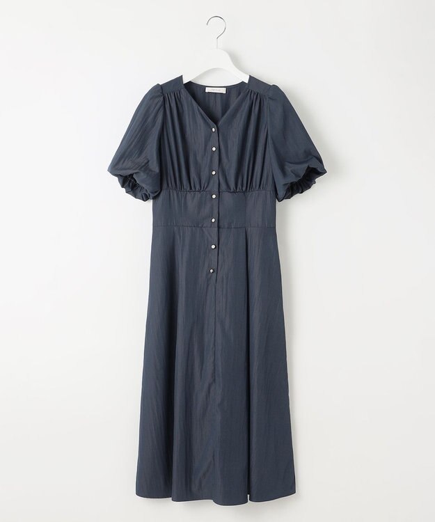 Feroux バルーンスリーブ ワンピース ネイビー系