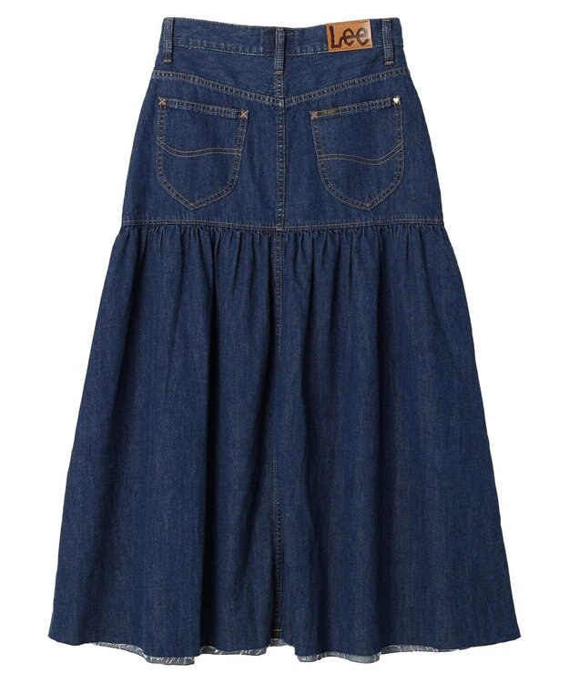 earth music&ecology Ｌｅｅ×ｅ．ｍ．ａ．ｅ．デニムフリルスカート Medium Indigo