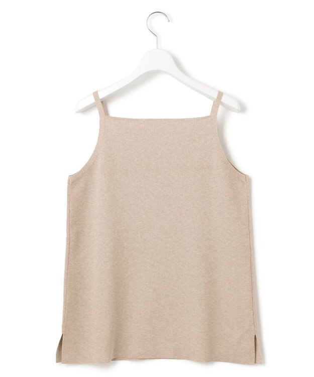 23区 【洗える】シャイニーシアー ニット キャミソール ベージュ系