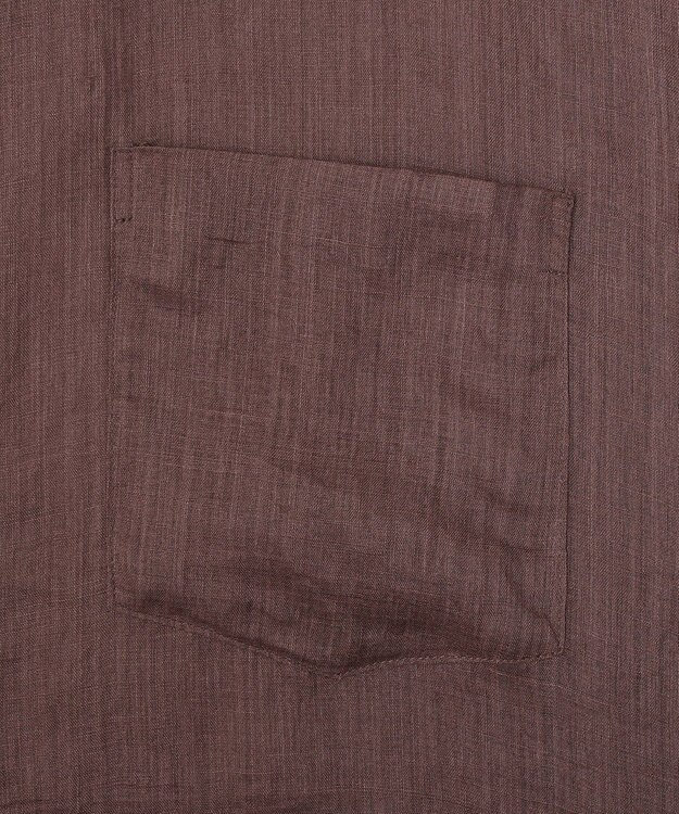 YECCA VECCA 3wayシアーリネンシャツ Brown