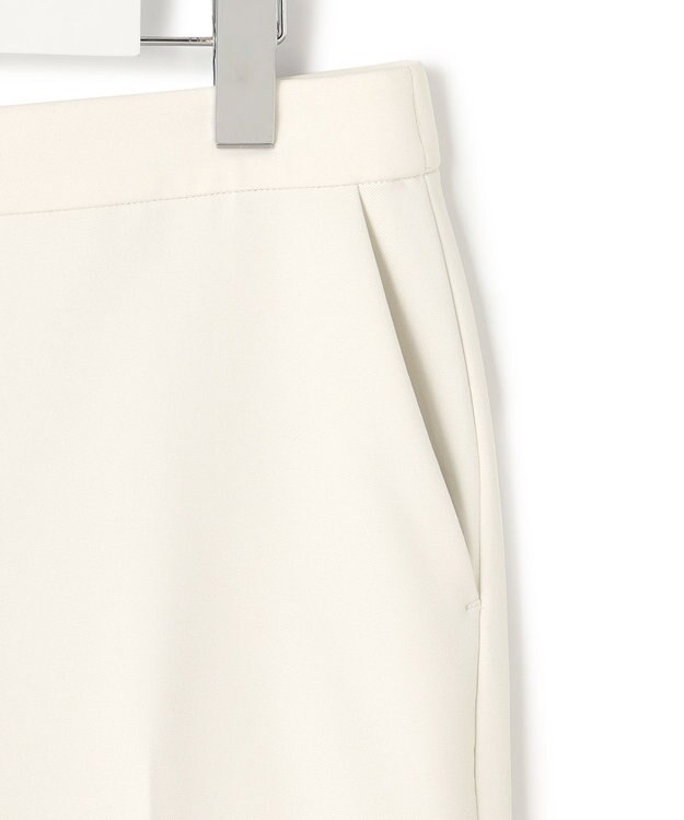 ICB 【洗える】 トリアセボディシェルピーチ スティックパンツ オフホワイト系