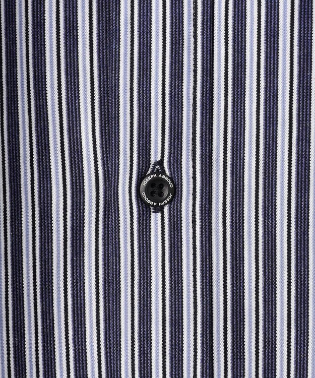 JOSEPH ABBOUD 【ストレッチで快適な着心地・イージーケア】ランダムストライプ ジャージー シャツ ネイビー系1