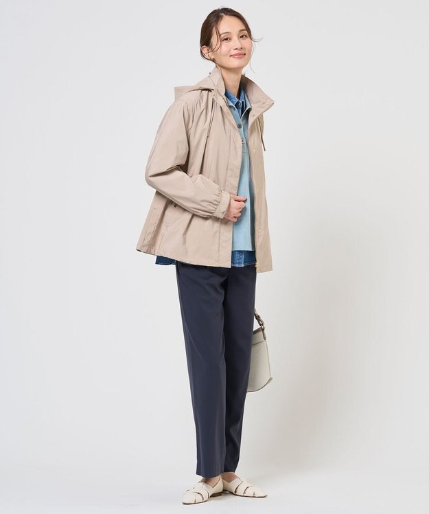 J.PRESS LADIES リネンコットンコード ポロ ニット アクア系