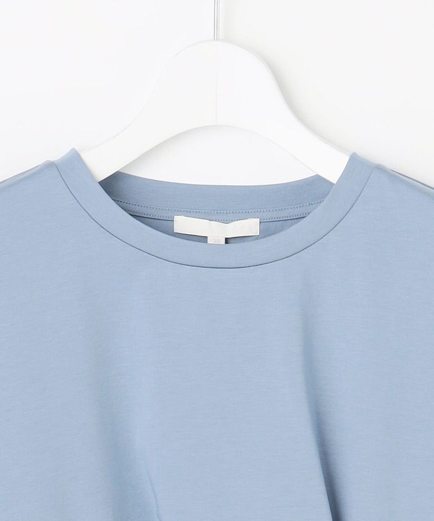 自由区 S ツイストディテール Tシャツ ブルーグレー