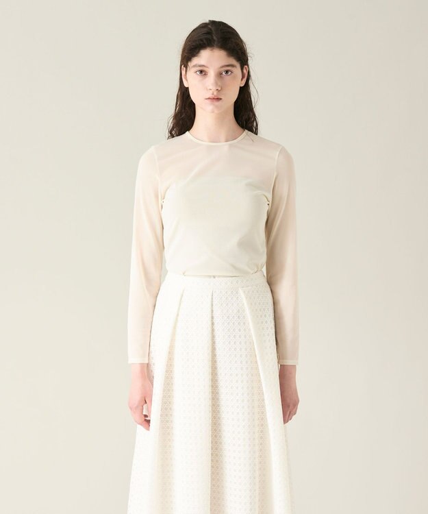 GRACE CONTINENTAL チュールシアートップ キナリ