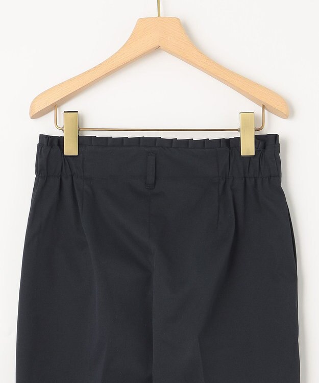 組曲 【ストレッチ・イージーケア】ハイウエストチノ パンツ ネイビー系