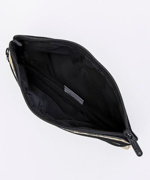 LeSportsac 3ZIP COSMETIC/モカブラックハートエンブロイダリー モカブラックハートエンブロイダリー