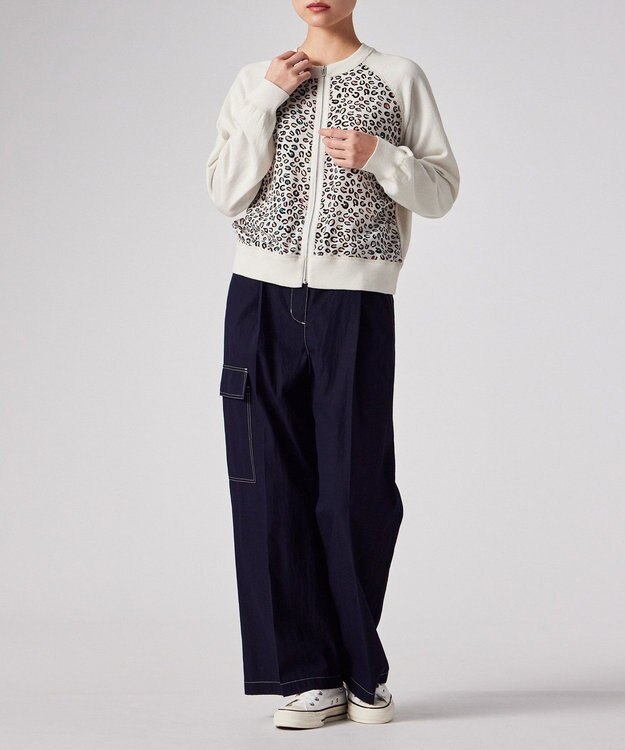 Paul Smith Horseshoe Leopardジップアップ ニット オフホワイト