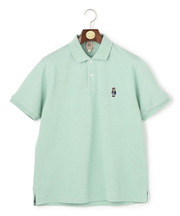 J.PRESS MEN 新デザイン【BULLDOG BOY / 8色展開】カノコレジメン ポロシャツ ライトグリーン系