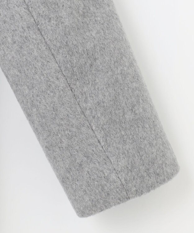 J.PRESS LADIES ブレンドビーバー チェスター コート ライトグレー系