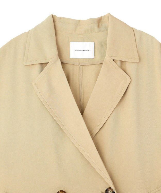 AMERICAN HOLIC 【花粉防止加工】サイドスリットベスト Beige