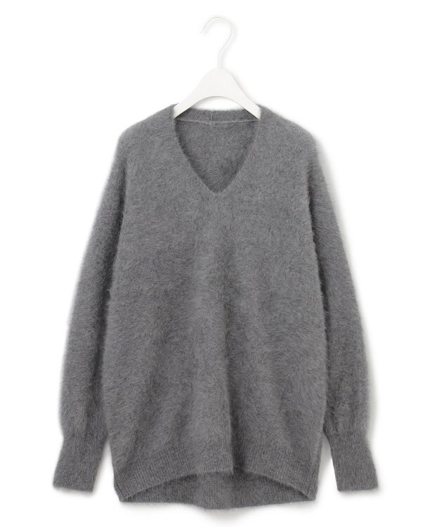 ICB フォックスカシミヤ プルオーバー ライトグレー系