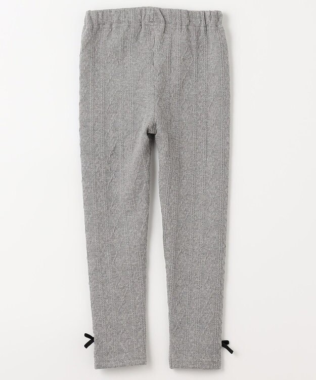 ANY KIDS ケーブルレギンス 杢グレー