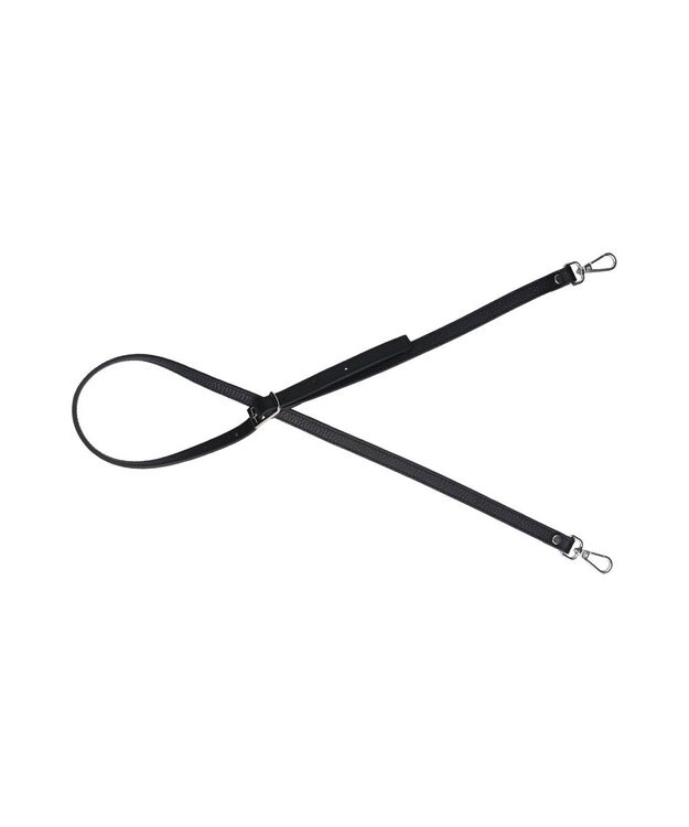 INTER-CHAUSSURES 【RIPANI】サイドフリルホーボーバッグ・ミディ ブラック