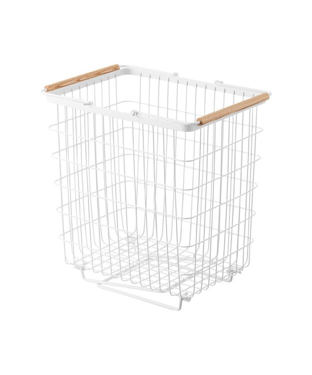 tower 折り畳み脚付きランドリーバスケット トスカ ホワイト ホワイト