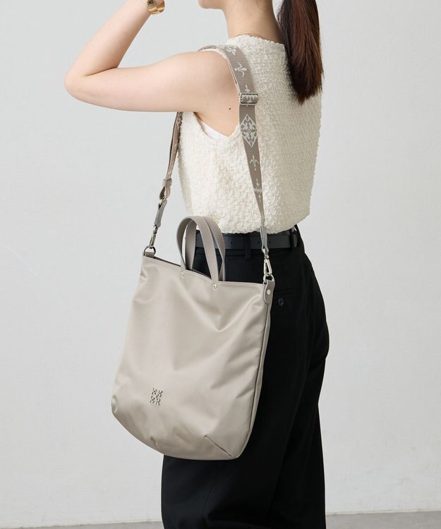 russet 《WEB限定》クラウズナイロン2wayトートバッグ(CE-1501-WEB) Gray