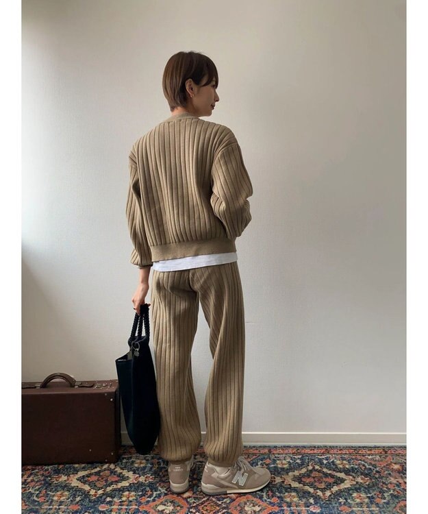 Green Parks リブニットパンツ Beige