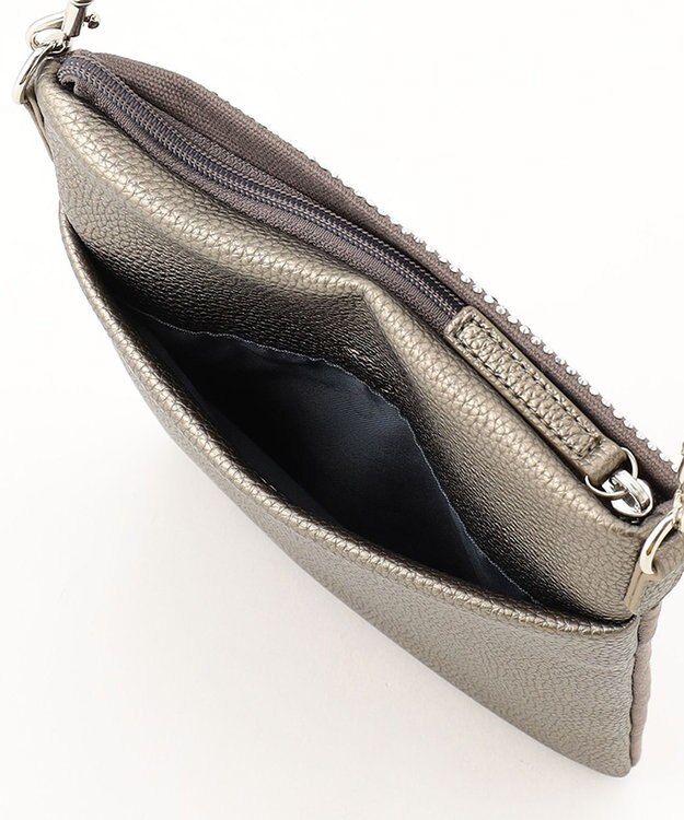 LA BAGAGERIE ラインストーンショルダー グレー