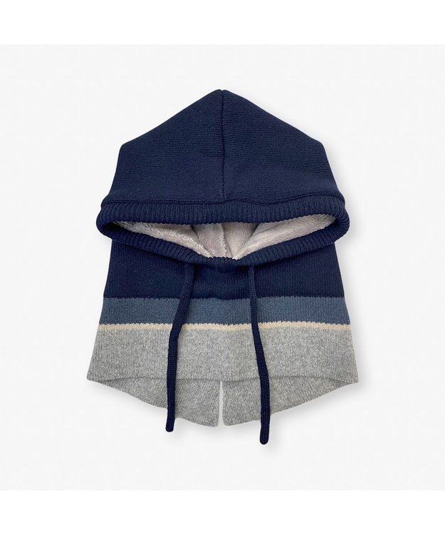 林八百吉商店 un chapeau ニットバラクラバ ネイビー