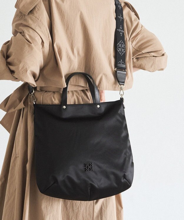 russet 《WEB限定》クラウズナイロン2wayトートバッグ(CE-1501-WEB) Black