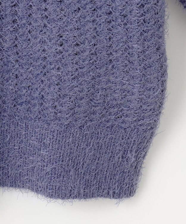 ANY 【洗濯機可】フェザーメッシュニット ロイヤル