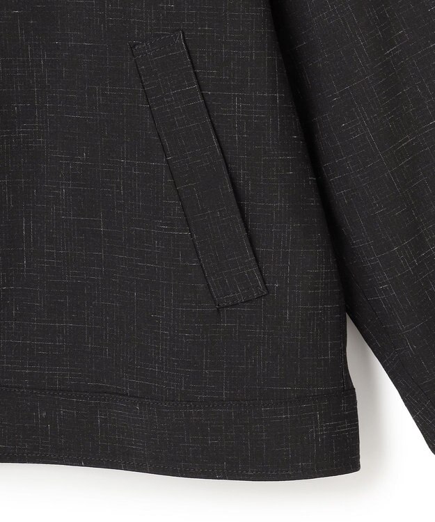 JOSEPH HOMME 【HIGH GRADE LINE】カスリウールワッシャー　ジップアップブルゾン ブラック系