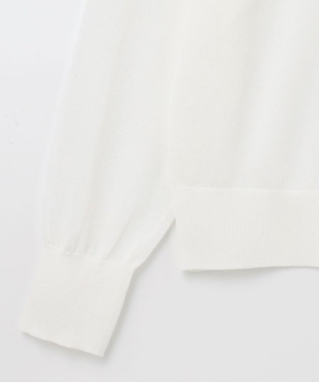 GRACE CONTINENTAL ラインVネックニットカーディガン バイカラー