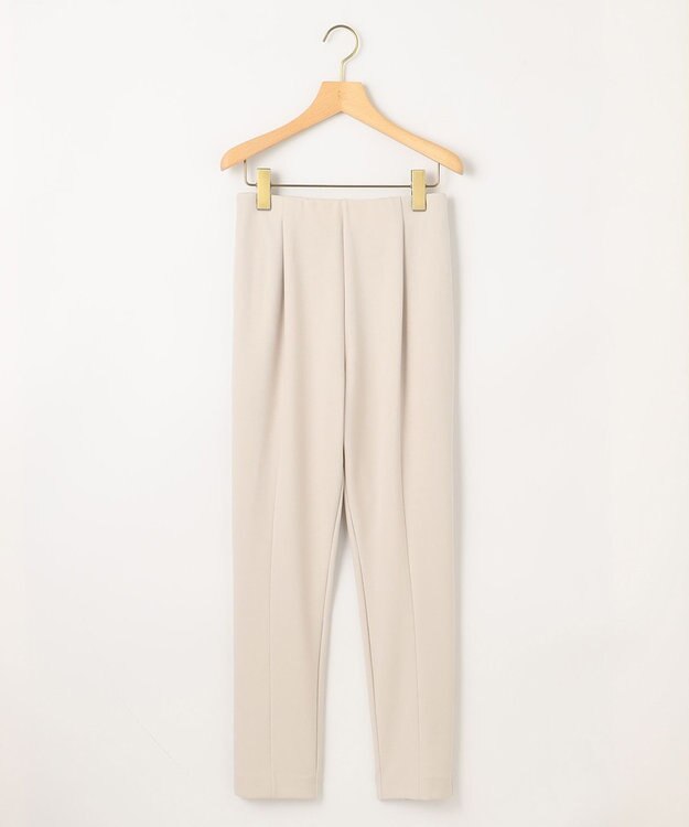 組曲 【接触冷感・吸湿冷感・UVカット】スタイルアップジャージー パンツ サンドベージュ系